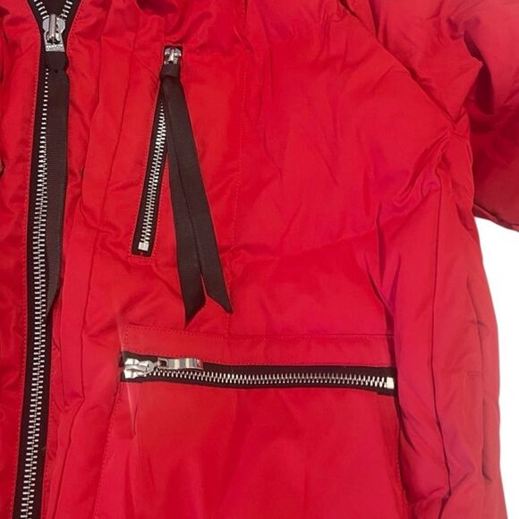 OROLAY Red Thickened  Multiple Pockets Down Jacket Size Small NWOT - Picture 9 of 15
